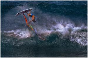 PhotoVivo Honor Mention e-certificate - Thomas Lang (USA)  Fall In The Wave